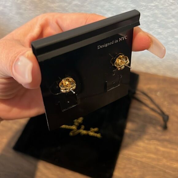 New KENNETH JAY LANE 20 CT Gold Plated Double Emerald Cut Cubic Zirconia… - Picture 6 of 11